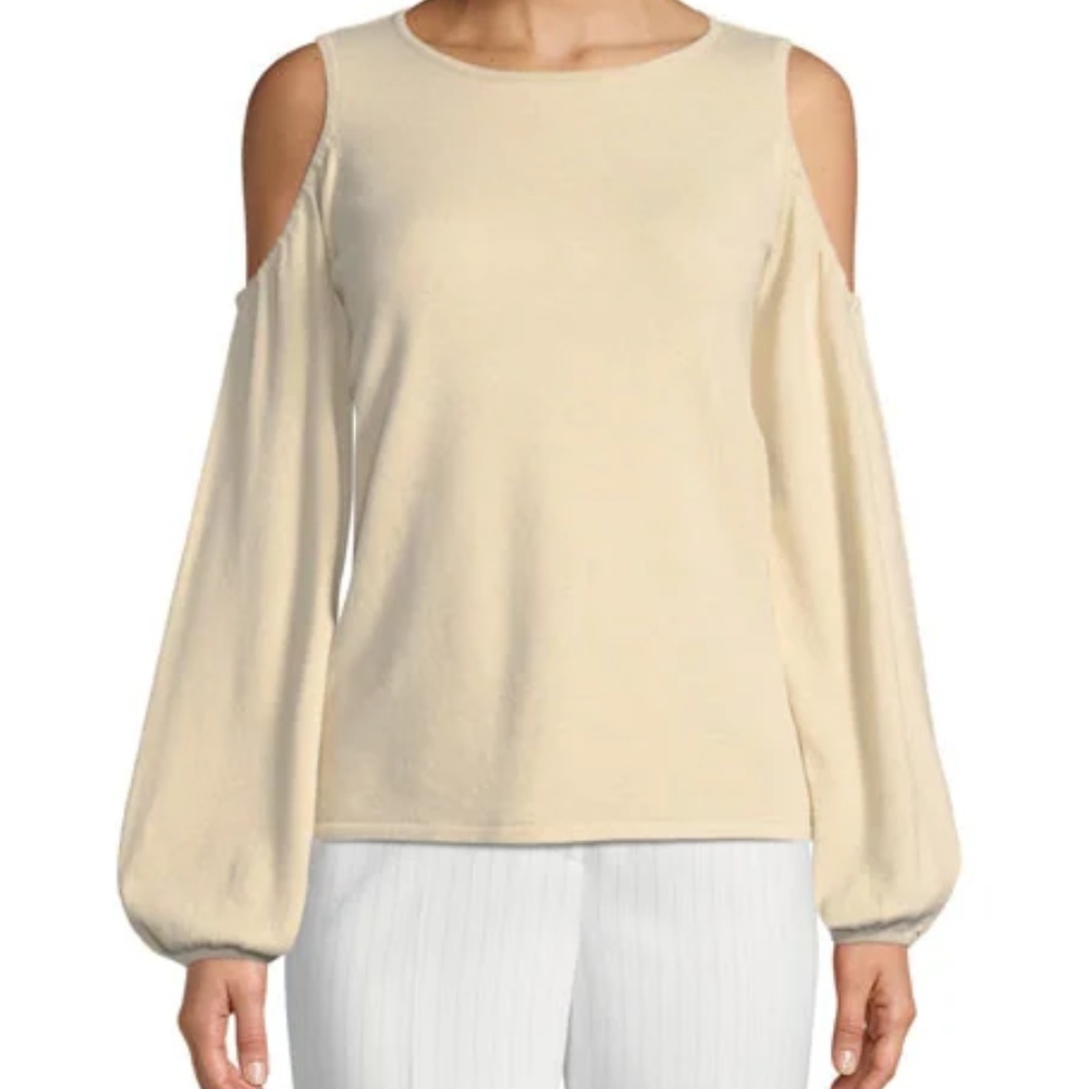 Tahari ASL Christopher Cold-Shoulder Sweater